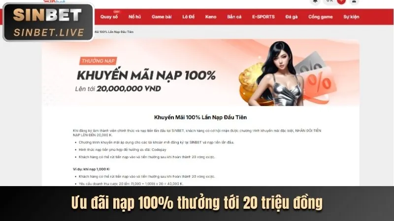 Thưởng nạp lần đầu casino boss8